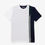 Thumbnail: LACOSTE Mens Recycled Fabric Tennis T-Shirt White/Navy