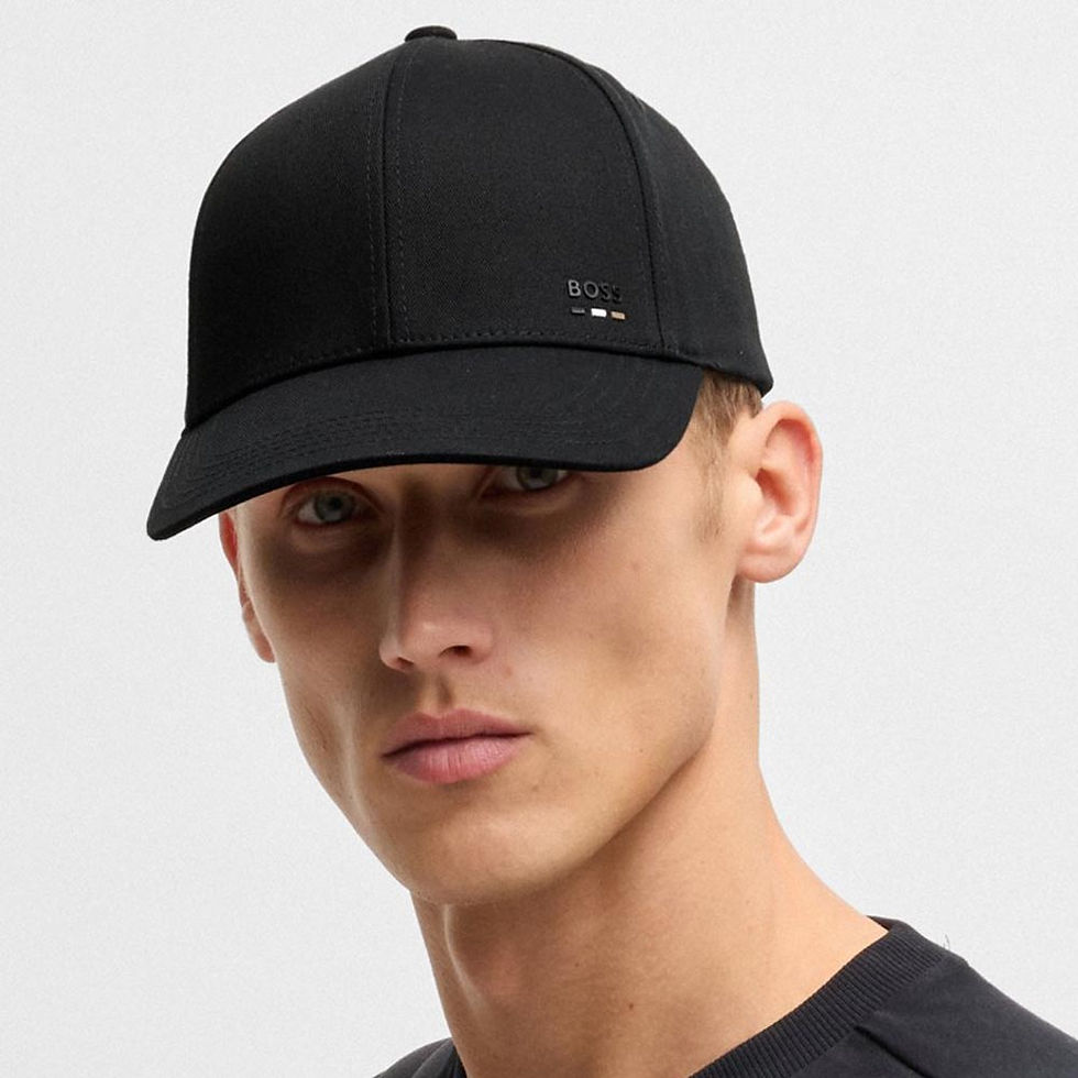 Thumbnail: HUGO BOSS Cotton-Twill Cap with Logo Trim Black