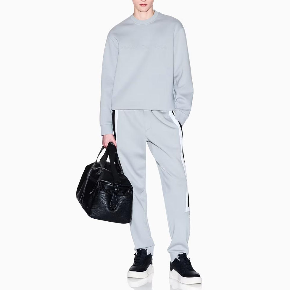 Thumbnail: ARMANI EXCHANGE Mens Crewneck Cotton blend Sweatshirt Grey