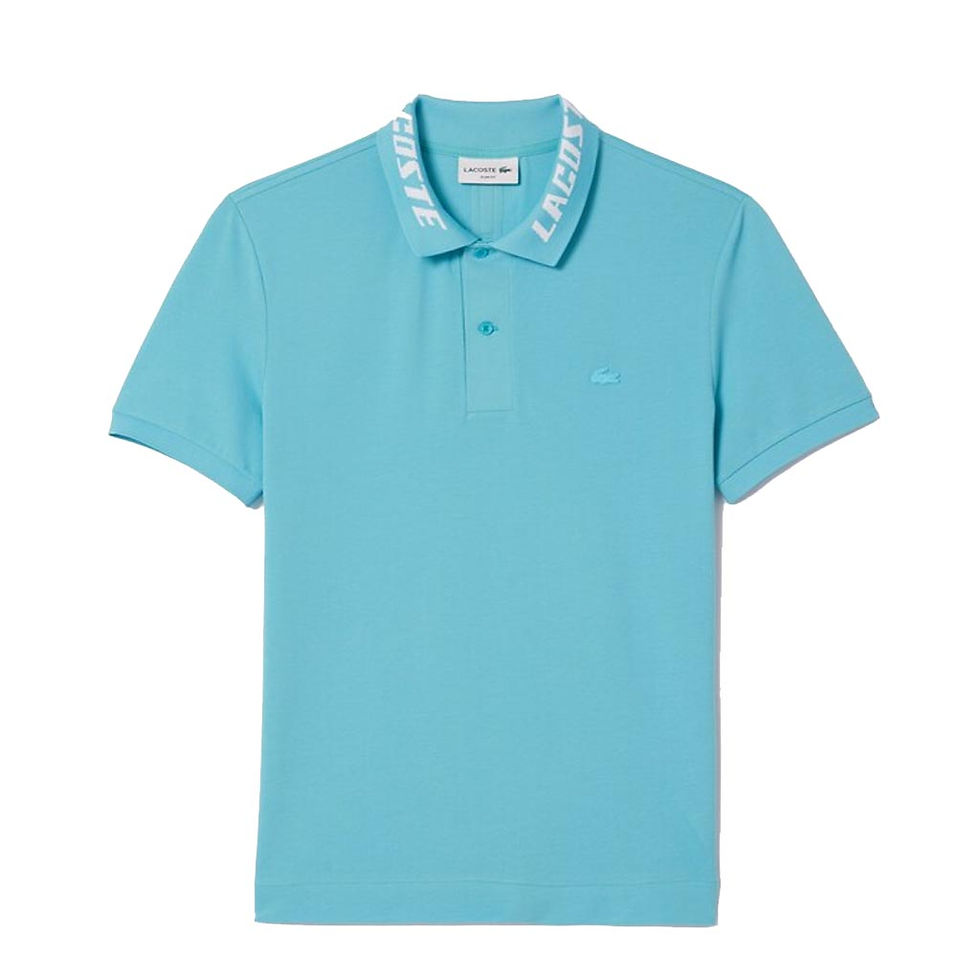 LACOSTE Mens Slim Fit Stretch Pique Polo Blue