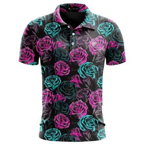 トップス wind and sea viola roses polo shirt L トップス wind and sea viola roses polo shirt L トップス wind and