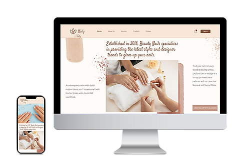 Nail beuty salon website