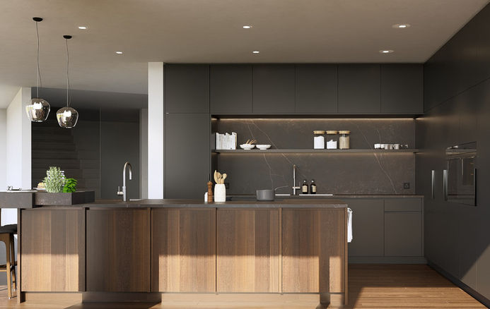 Küche mit offener Nische