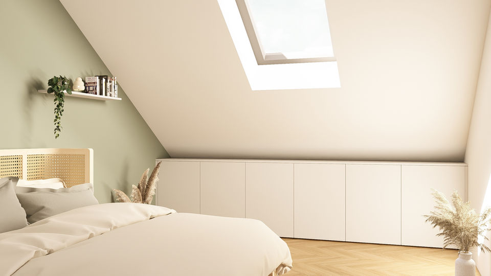 Ecoleo Sideboard unter Dachschräge