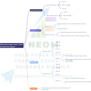 📊 NASDAQ Daily Analysis Based on Main Key Levels – April 3, 2025
