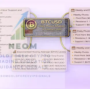 🟡 BTCUSD Daily Market Analysis—14 FEBRUARY 2026