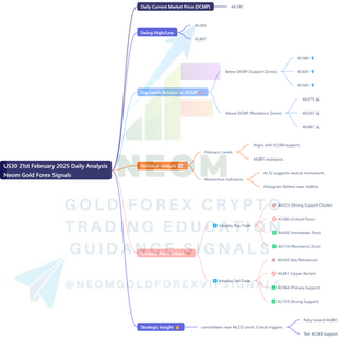  📈 US30 21st February 2025 Daily Analysis Based on Main Key Levels
