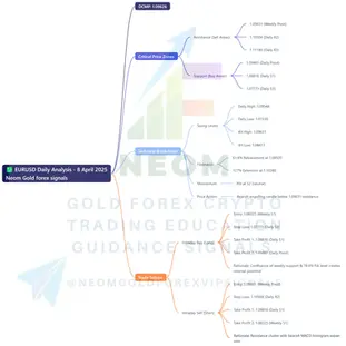  💹 EURUSD Daily Analysis Based on Main Key Levels - 8 April 2025