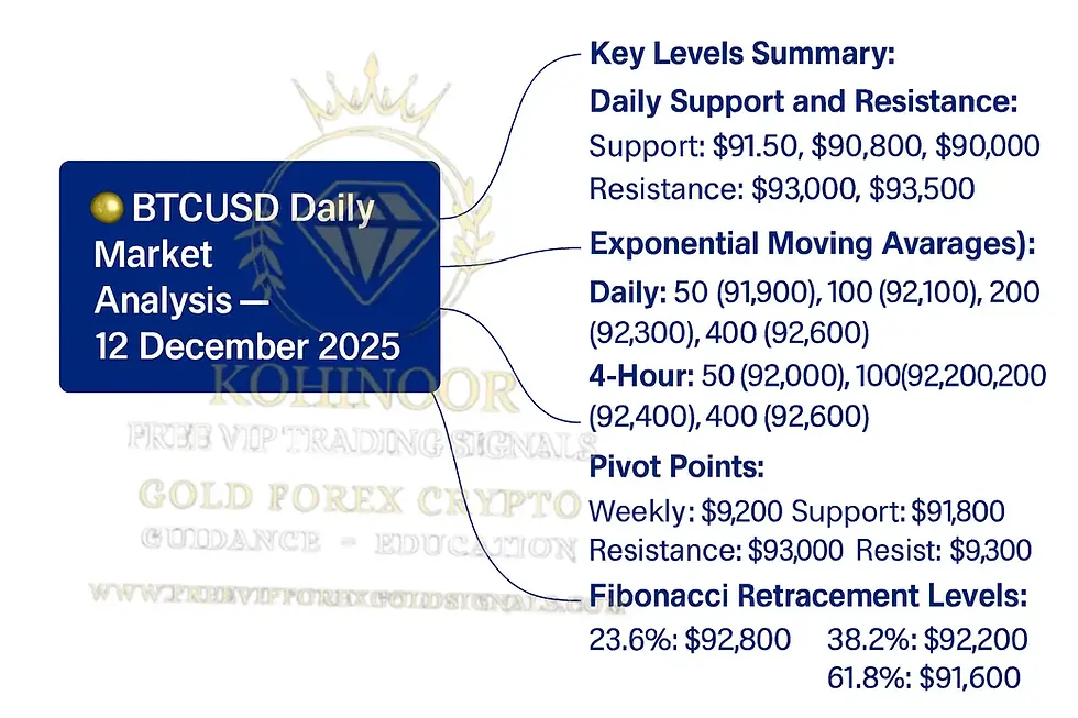 🟡 BTCUSD Daily Market Analysis—12 December 2025