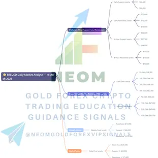 🟡 BTCUSD Daily Market Analysis—11 March 2026