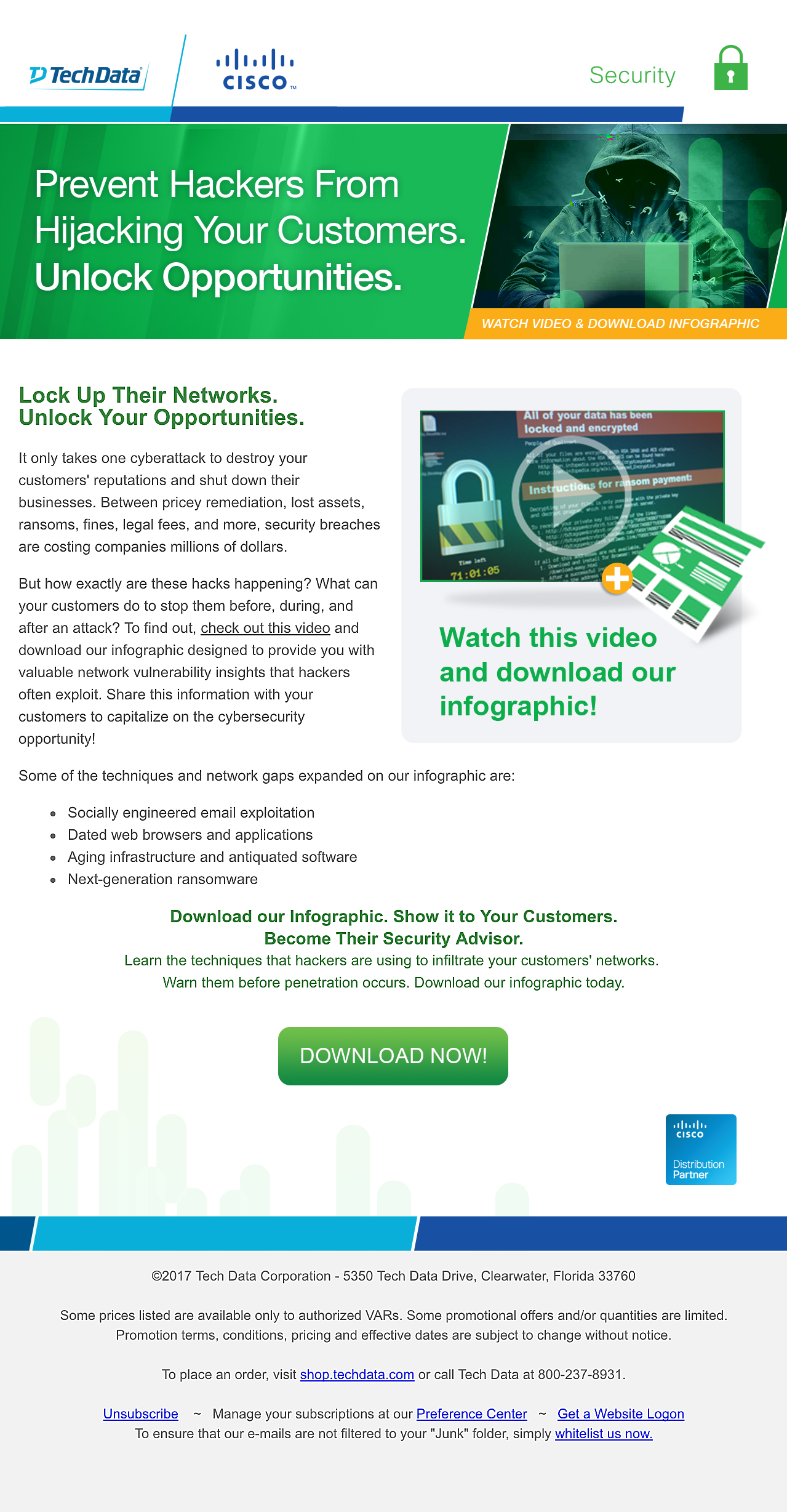 Tech Data Cisco Lead-Gen Campaign