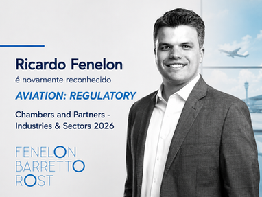 Chambers and Partners 2026: Ricardo Fenelon é novamente reconhecido em Aviation: Regulatory