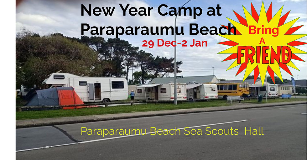 New Year Camp at Paraparaumu Beach