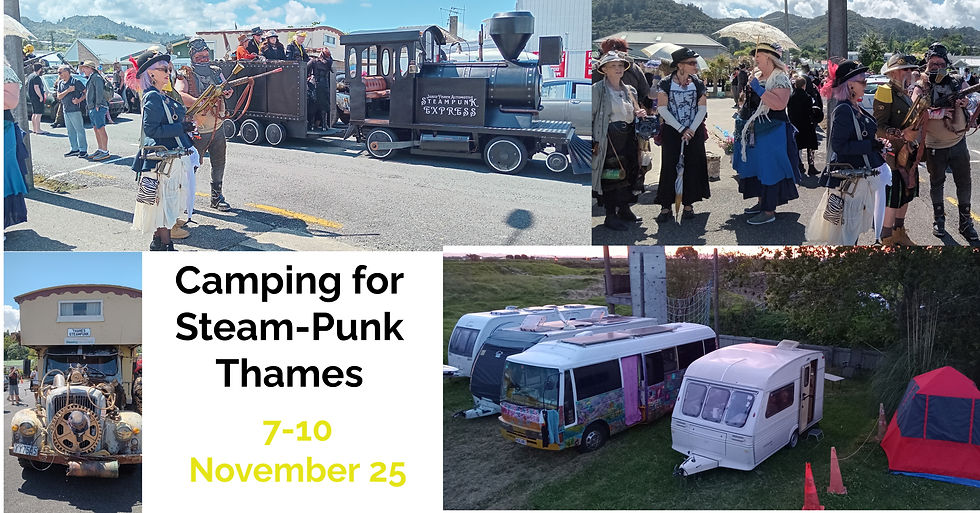 Camp at Steampunk the Thames