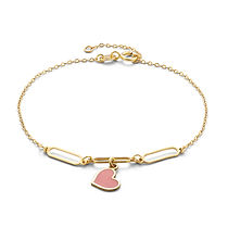 Bracciale in Oro giallo 375‰ con pendente a Cuore