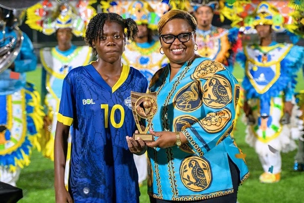 Edna Jeanty is Best Player of the Goombay Soccer Tourney