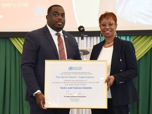 TCI Achieves Historic Milestone With Elimination Of Mother-To-Child Transmission Of HIV And Hepatitis B
