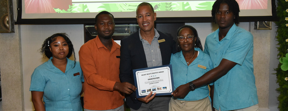 The Food and Beverage Department was voted Department of the 1st Quarter