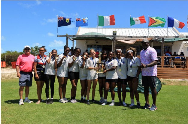 Victorious BWIC U18 team, Coach, TCIRFU President and Jarrett Forbes