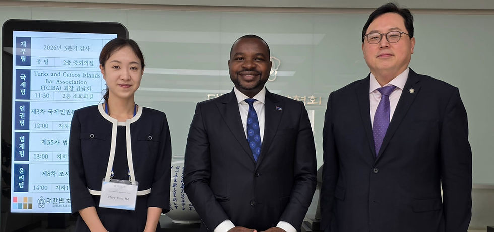 TCI Bar President Fulford Pays Courtesy Call on Korean Bar Association