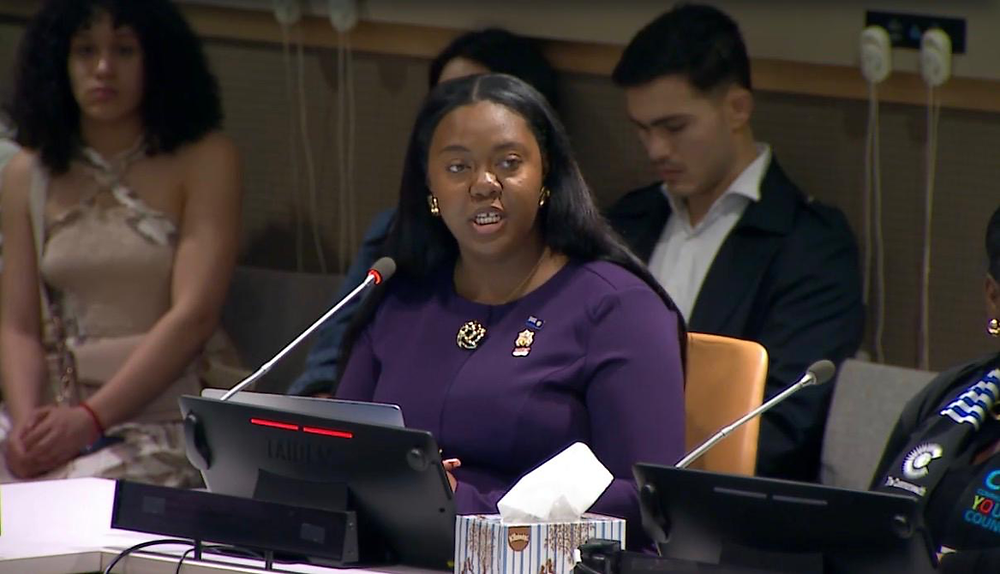Brianna Walcott Represents TCI at UN ECOSOC Youth Forum