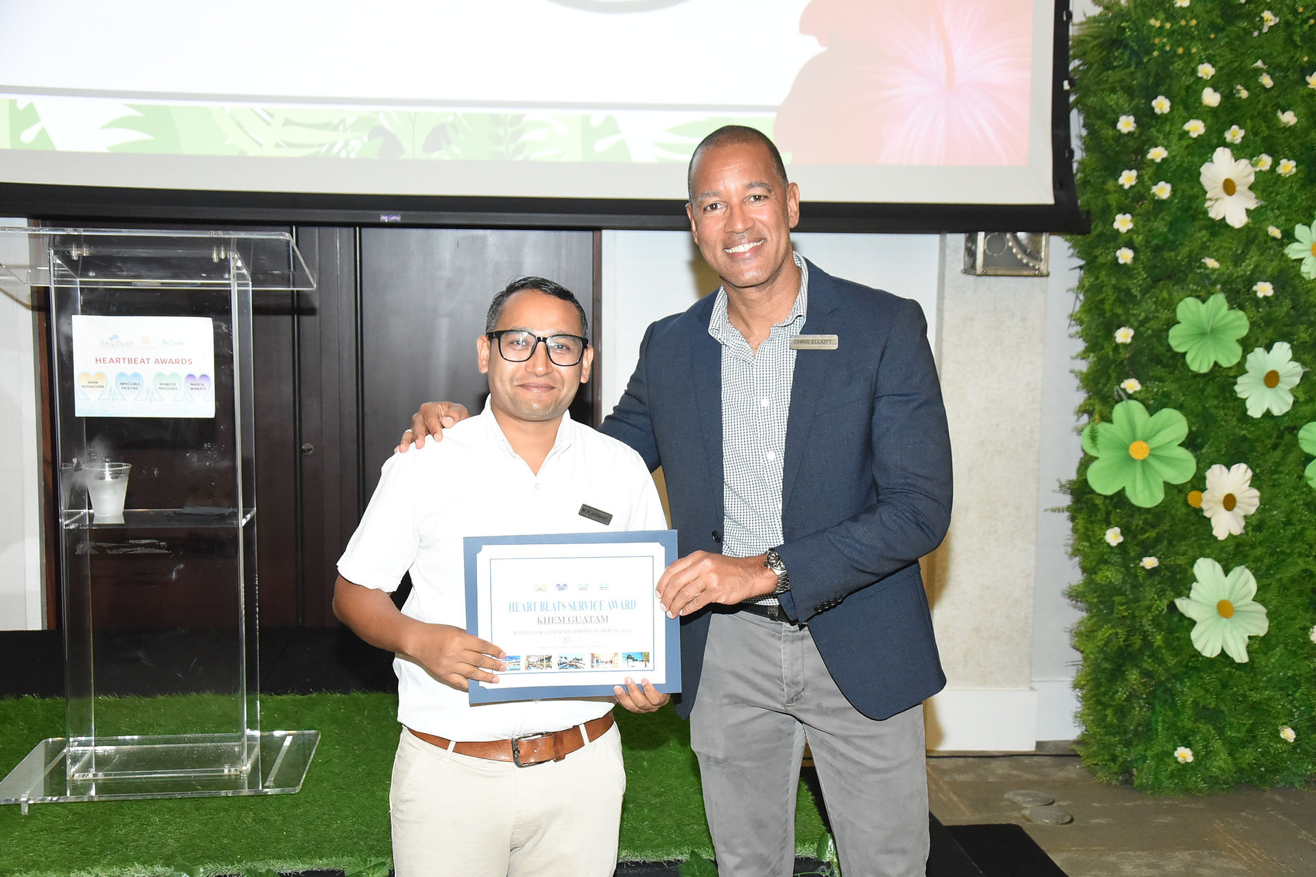 Khem Guatam is the winner of the Front of House Award