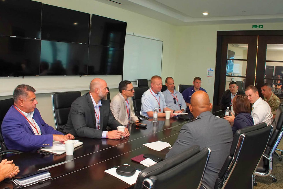 The team of maritime domain experts in a meeting with Her Excellency Governor Dileeni Daniel Selvaratnam and her technocrats on Tuesday, September 15, at the Governor’s Office in Providenciales.