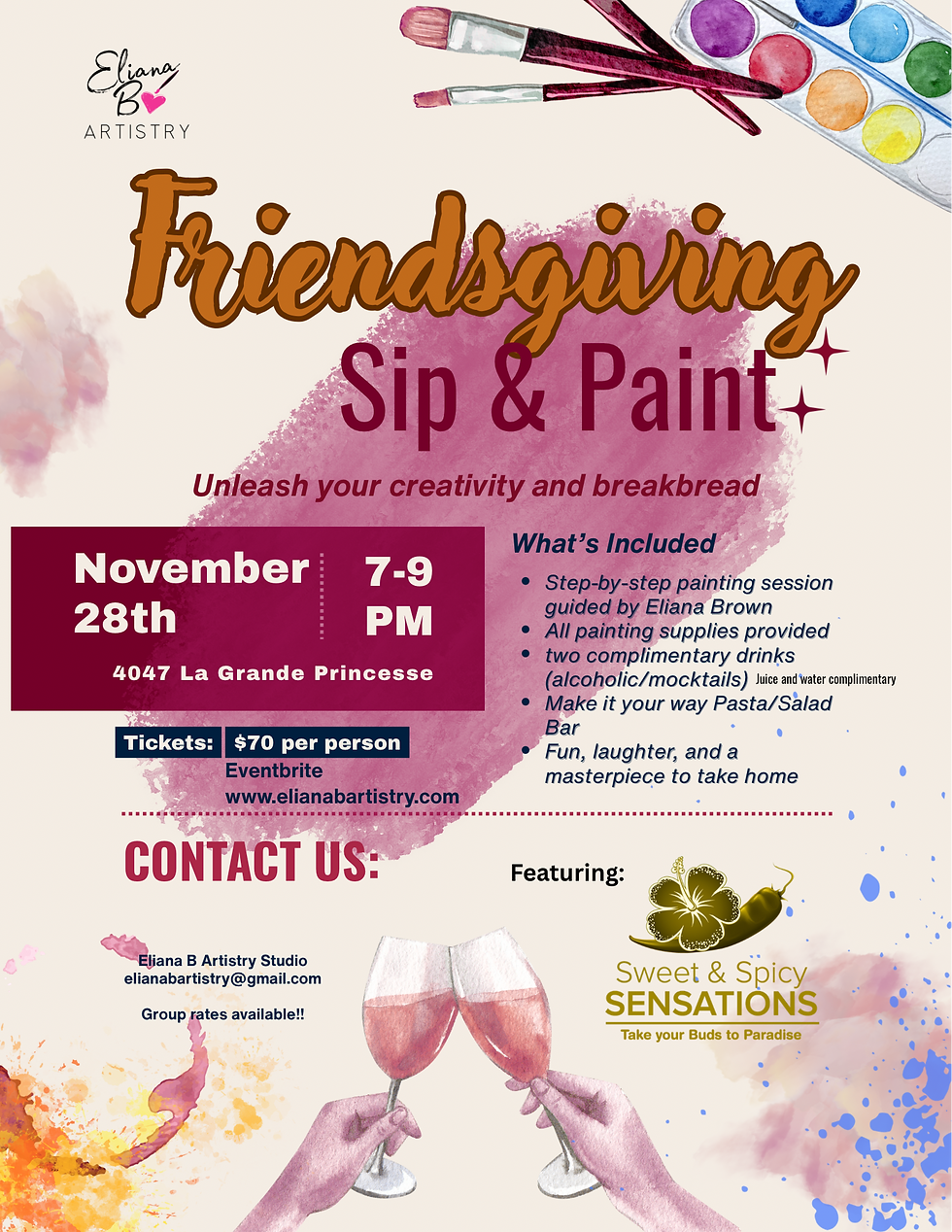 Friendsgiving Sip & Paint