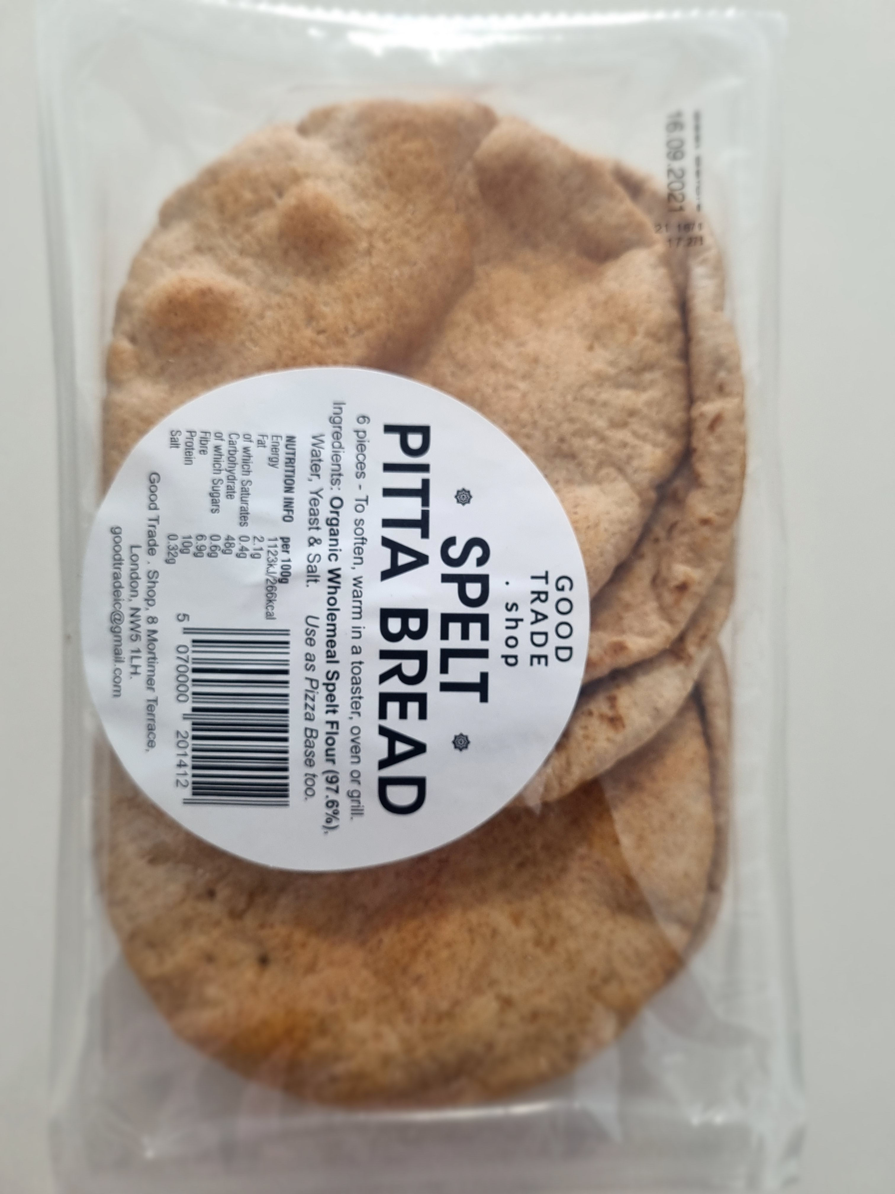 SPELT PITTA BREAD 