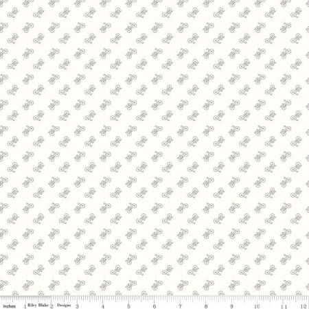 Bicycle GRAY Fat Quarter