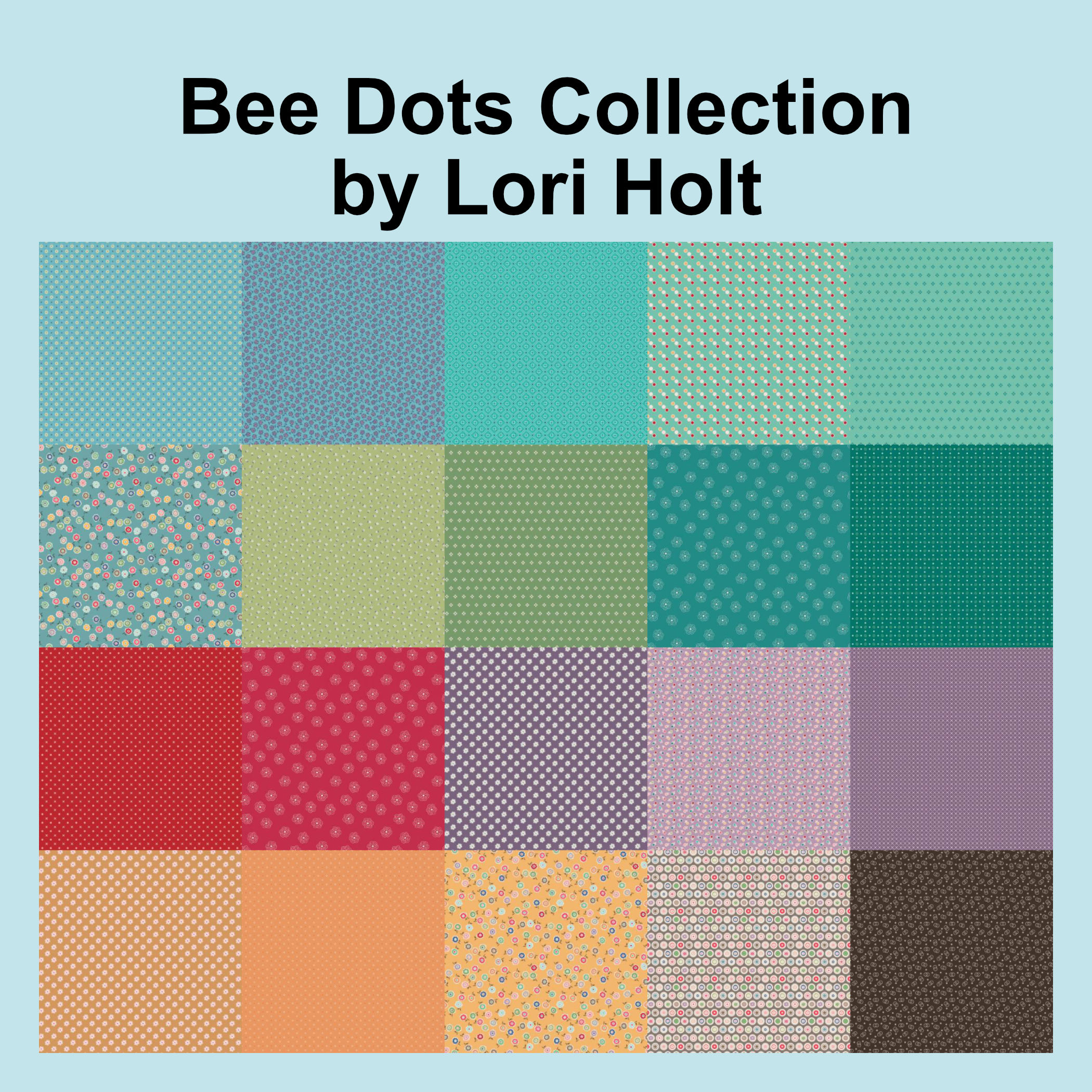 Bee Dots Fabric Collection by Lori Holt