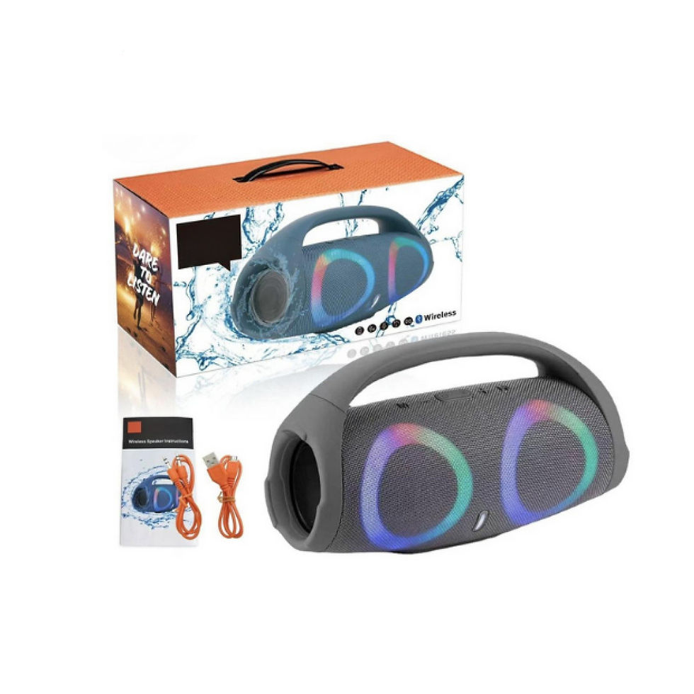 Miniatura: Caixa De Som Boombox  Com Led Lançamento Promocional