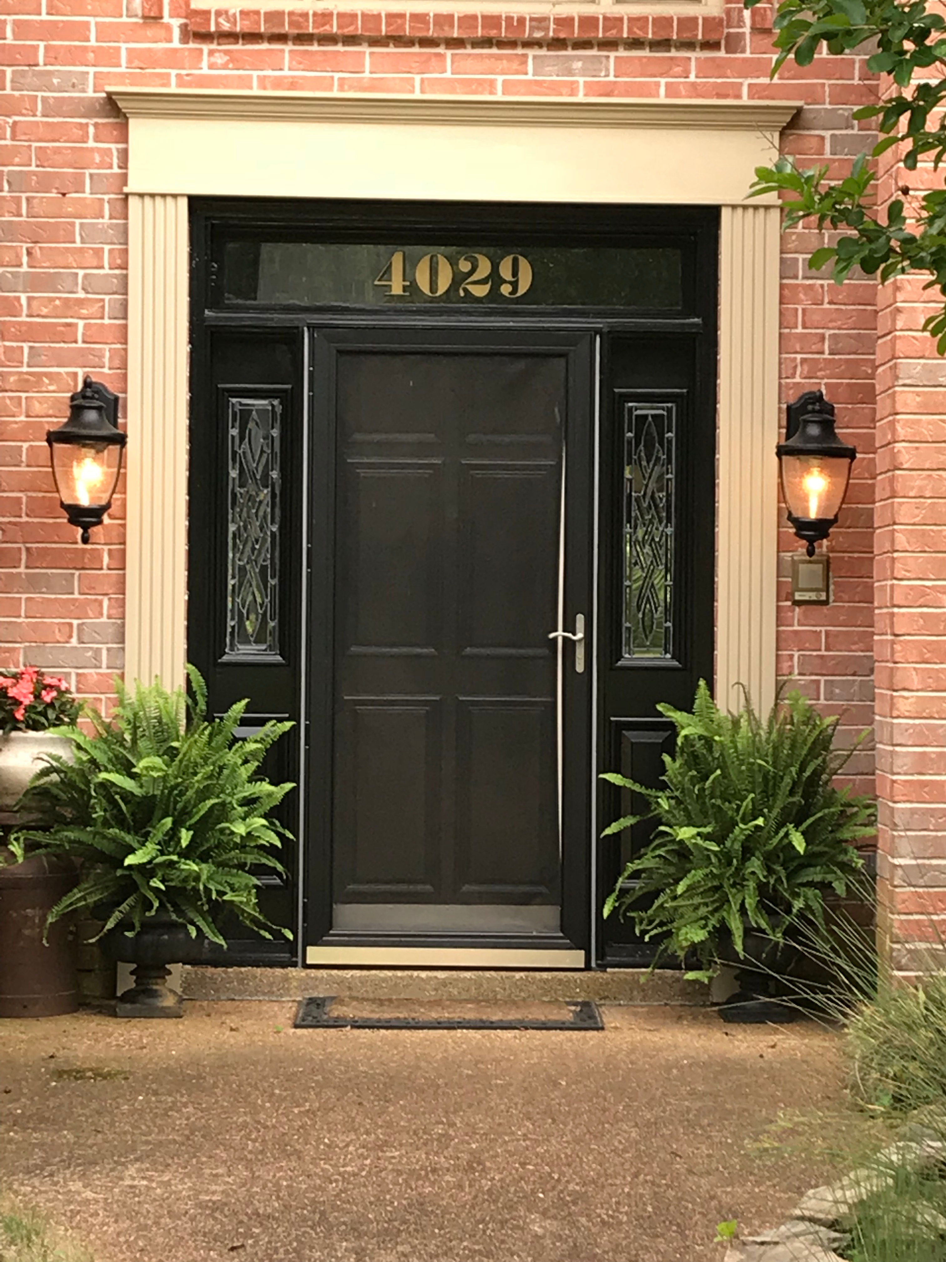 Standard Colors with shadow Transom Digit Set