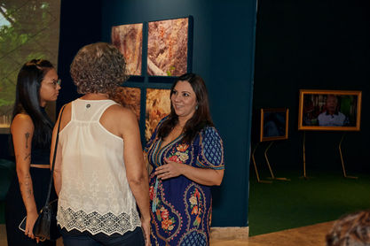 Abertura da Exposição Rumos de Minas, na Galeria Mari'Stella Tristão, no Palácio das Artes em Belo Horizonte, realizada no dia 23 de março de 2023.
Foto: Mateus Lustosa / Acervo Instituto Periférico