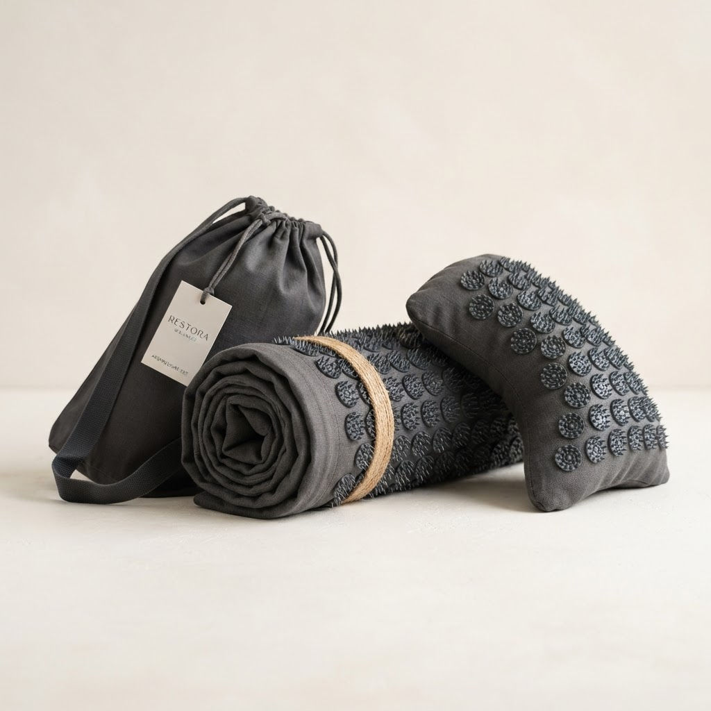 Acupressure Mat & Pillow Neck Relief Set