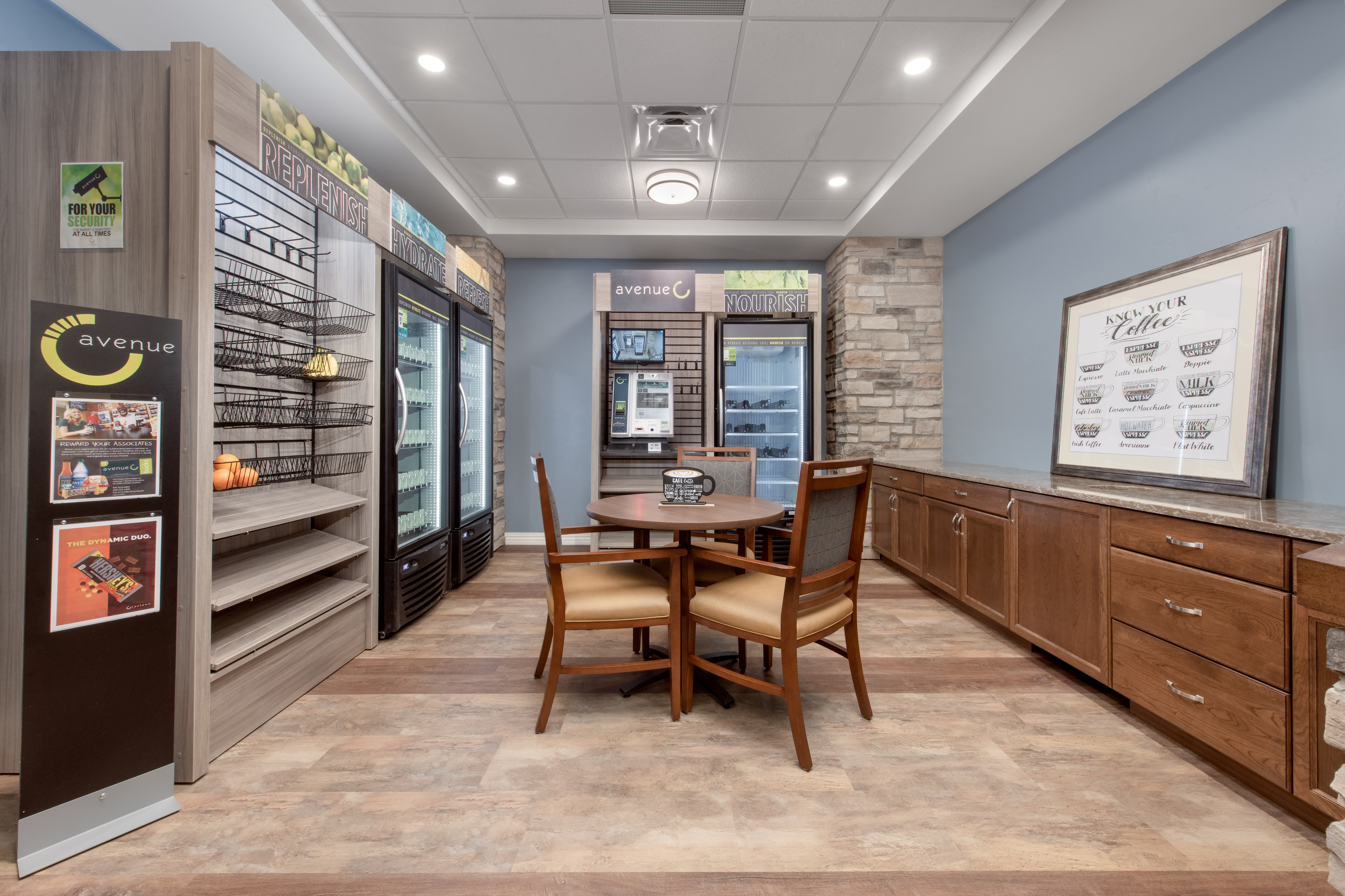 Senior living cafe and bistro by 4 Design LLC
