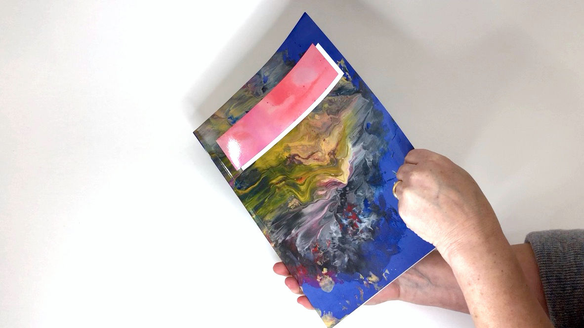 Glossy A4 magazine book, art without words by Katie