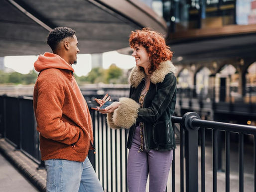 couple talking