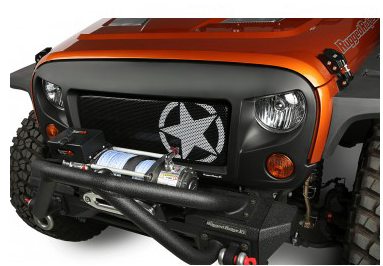 RUGGED RIDGE | -7-18 JEEP JK | SPARTAN GRILLE KIT STAR