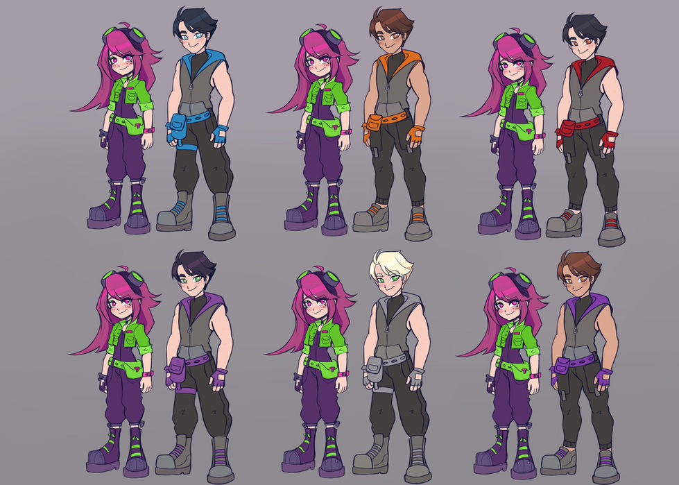 URBEX - Tripp Wylde and Chase Storm Redesign Color Concepts