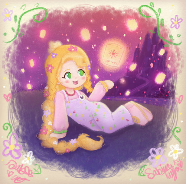Rapunzel- Birthday Tradition Art 2022