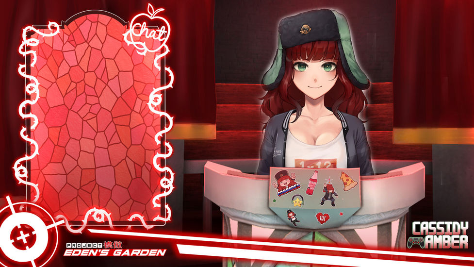 Cassidy Amber Vtuber - "Just Chatting" Screen Overlays