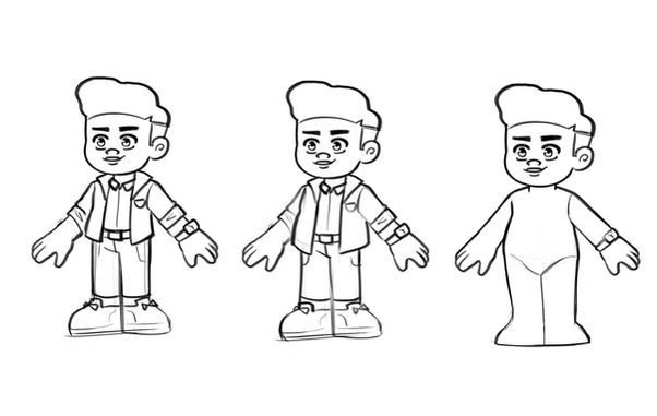My Friend Fabien - Zach Body Sketches