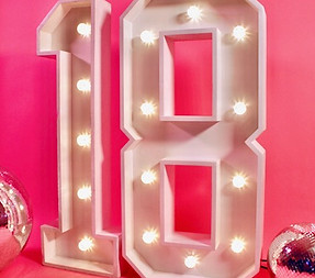 light up numbers hire in berkshire