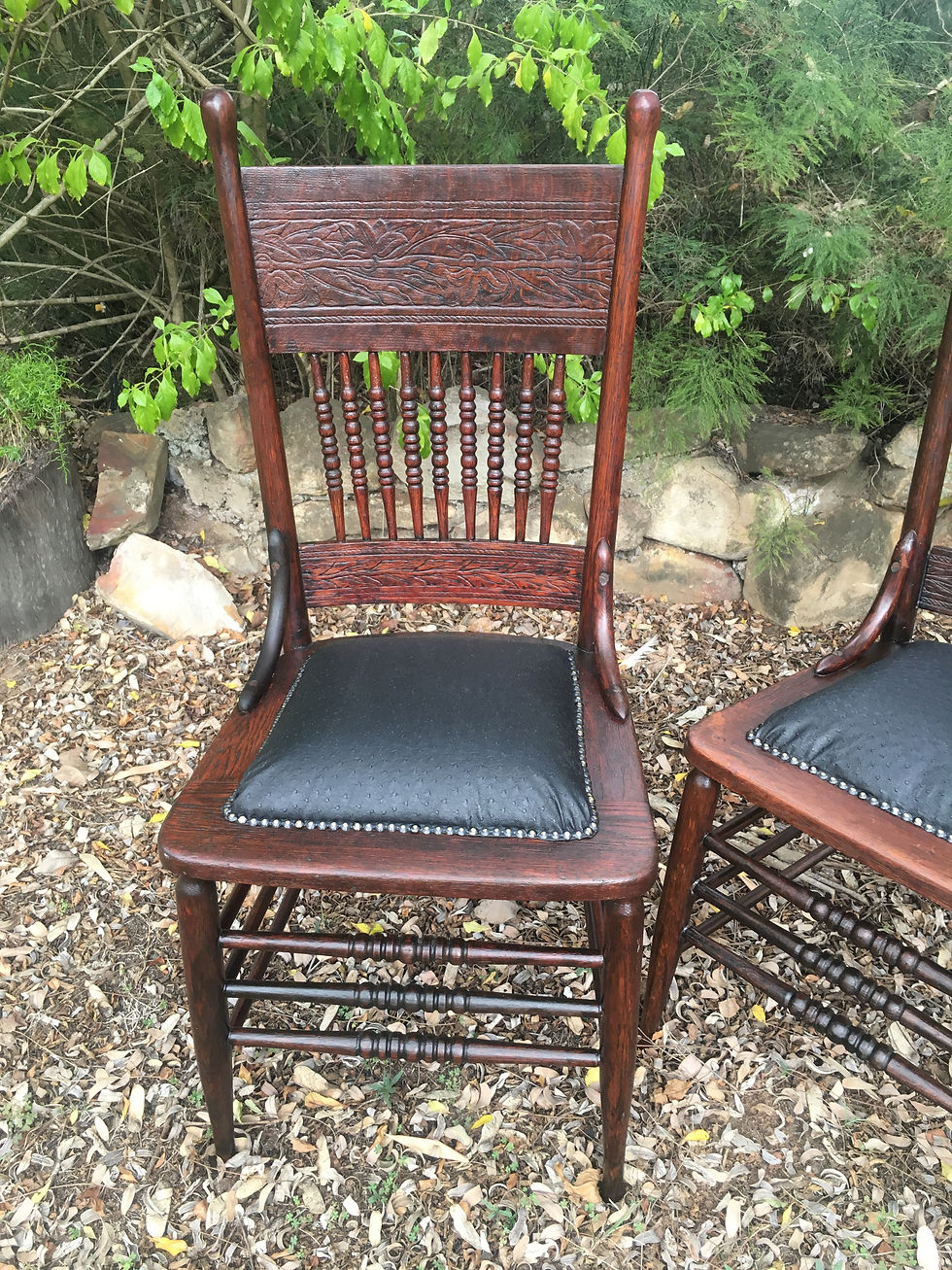 1. After: Spindle back chair repair
