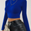 Thumbnail: Solid Turtleneck Crop T-Shirt