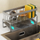 Thumbnail: Kitchen Sink Drain Rack Organizer Stainless Steel Self draining Sink Shelf Soap 