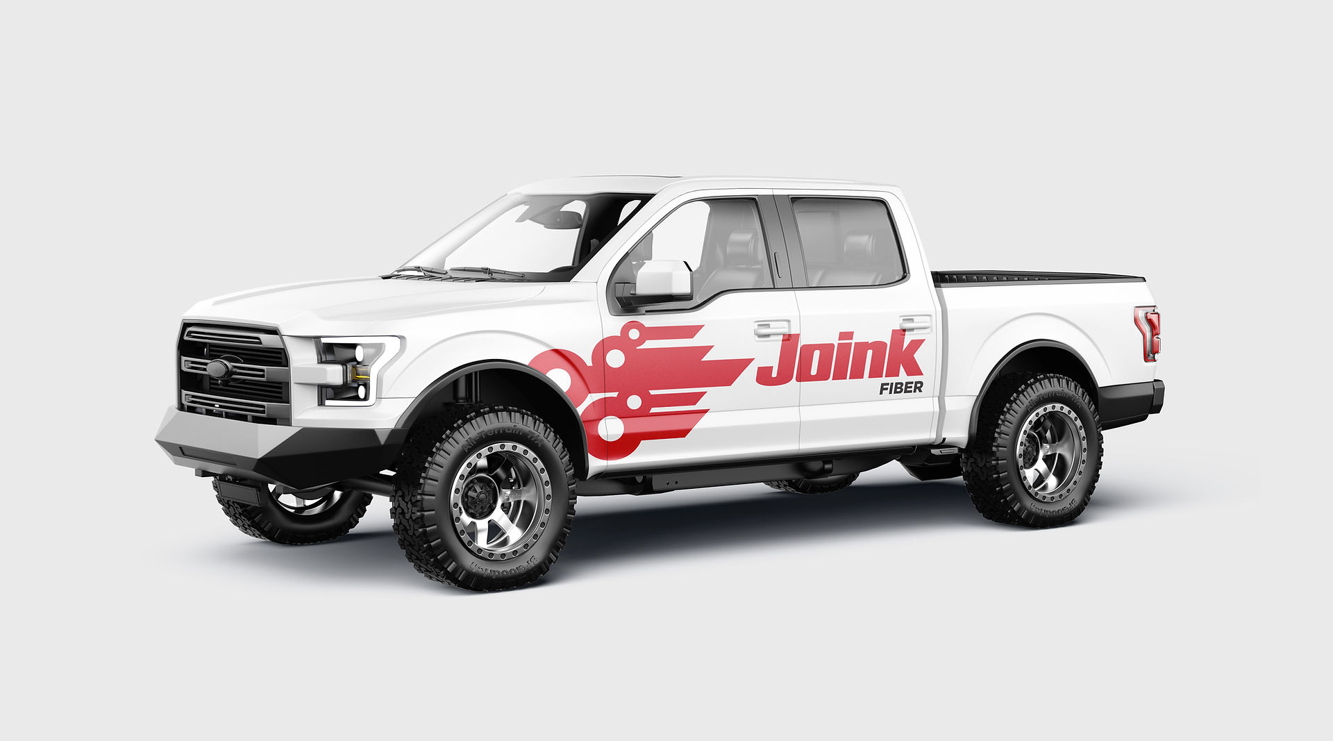 Joink Fiber logo on truck