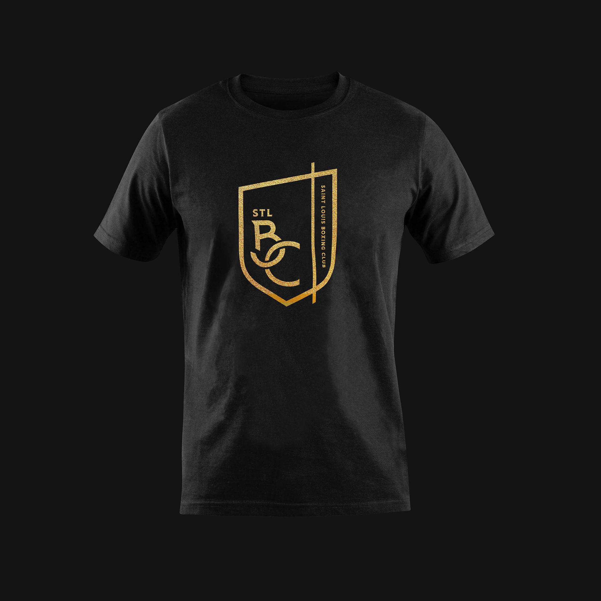 St. Louis Boxing club logo on shirt