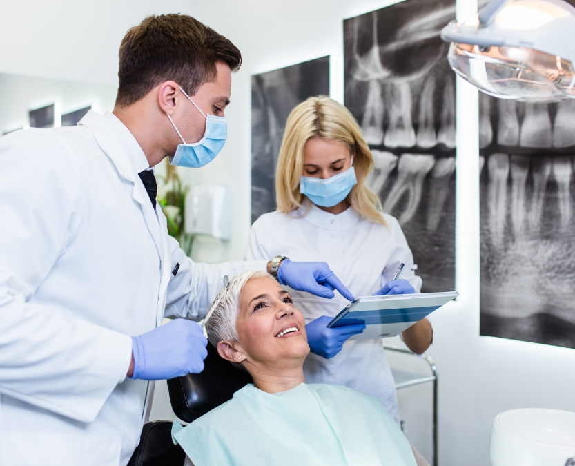 Two dentists at work
